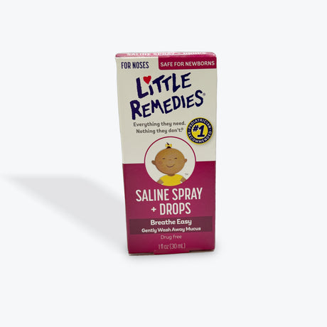 Little Remedies Saline Spray and Drops, Safe for Newborns, 0.5 Ounces
