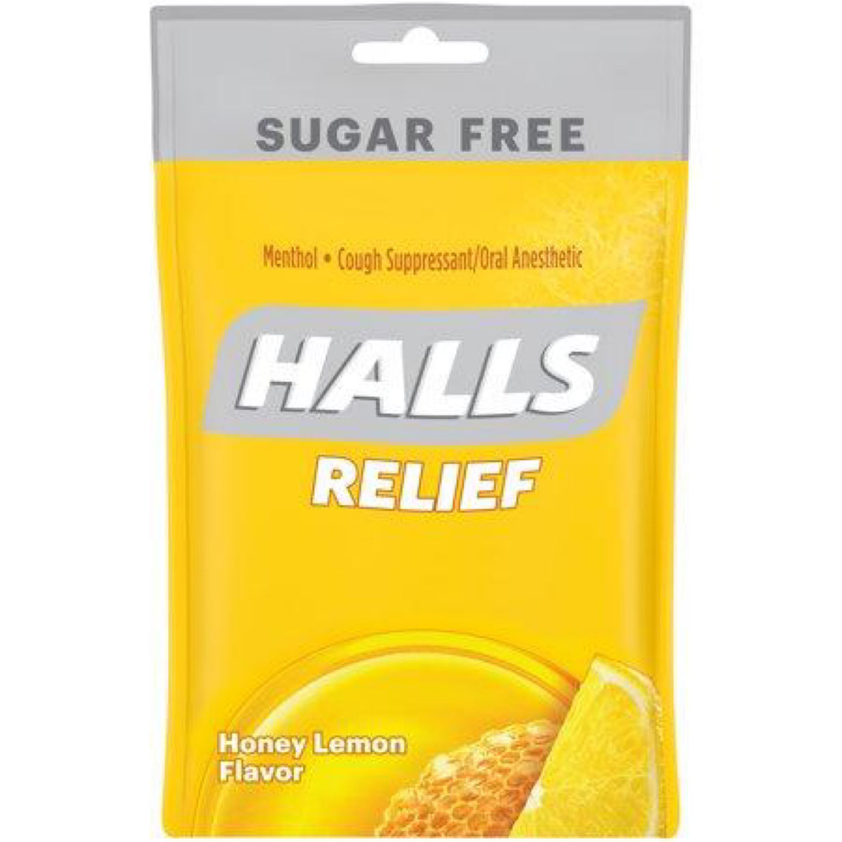 Halls Relief Honey Lemon Sugar Free Cough Drops Drops