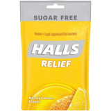 Halls Relief Honey Lemon Sugar Free Cough Drops Drops