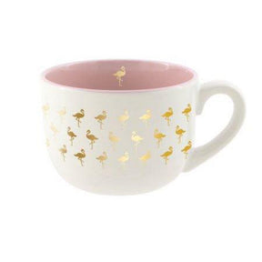 Eccolo Soup Mug Pink Flamingo