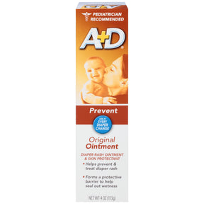 A+D Original Diaper Rash Ointment, Baby Skin Protectant with Lanolin and Petrolatum
