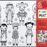 Funny Mat : Placemat / children Reusable & Washable