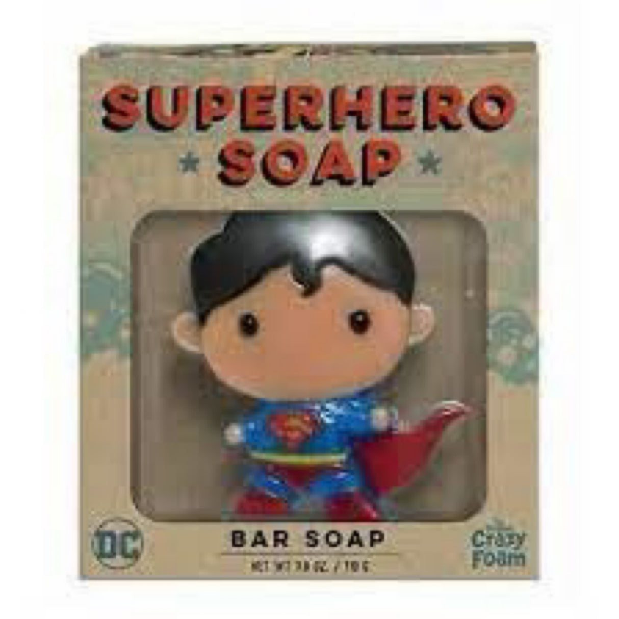 Superman Superhero Bar Soap By Crazy Foam