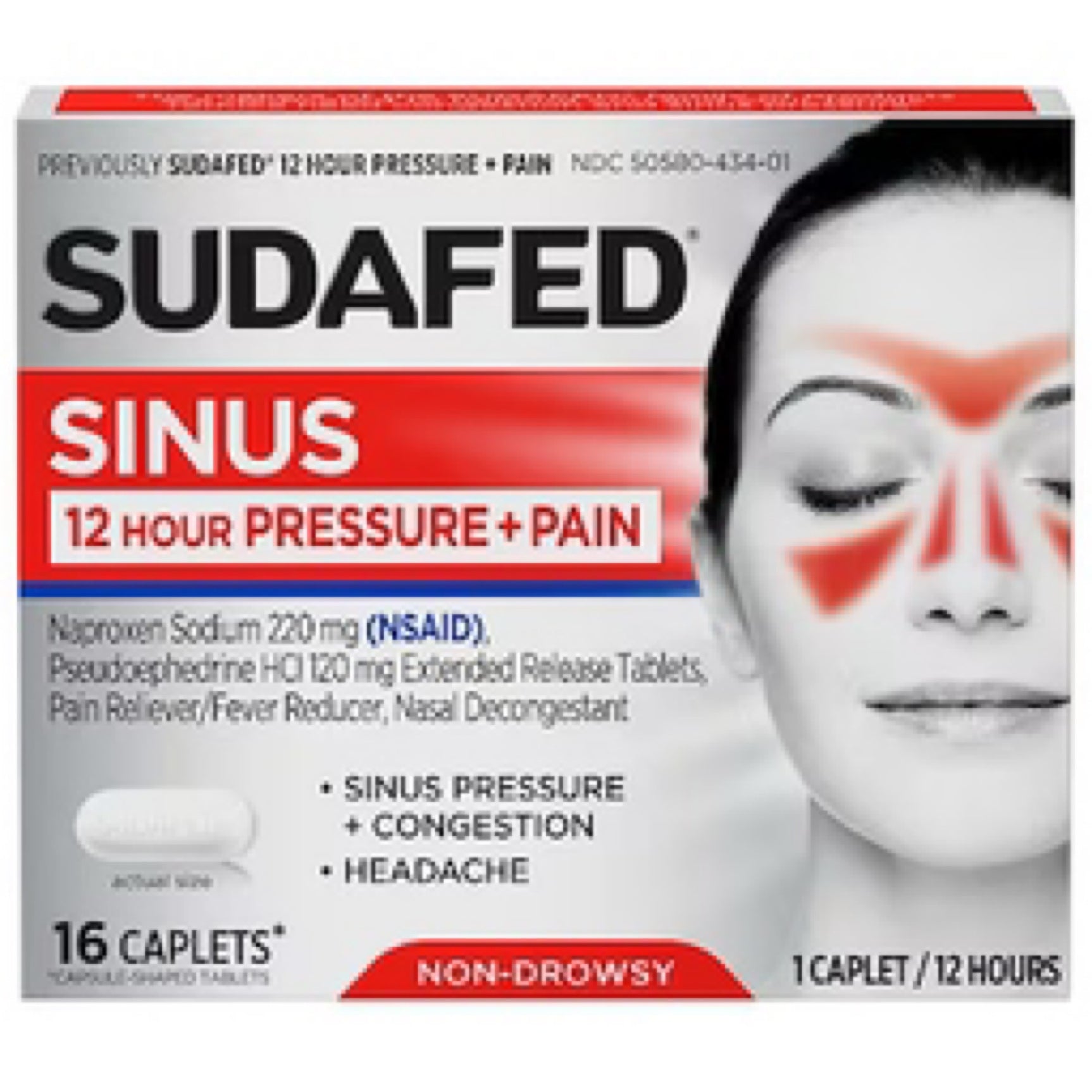 Sudafed 12 Hour Pressure + Pain