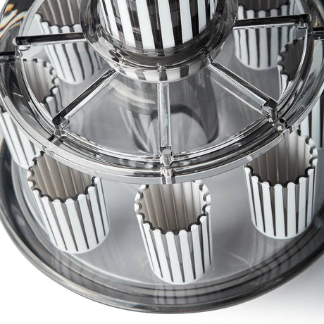 Apeloig Collection Kiddush Wine Fountain Set: Smoke_White - Image 4