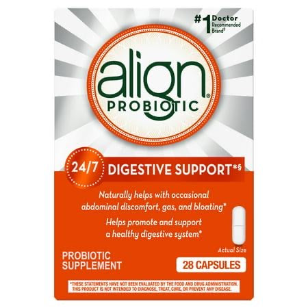 Align Probiotic, Daily Probiotics for Women and Men, Daily Probiotic Supplement for Digestive Health, 28 Capsules