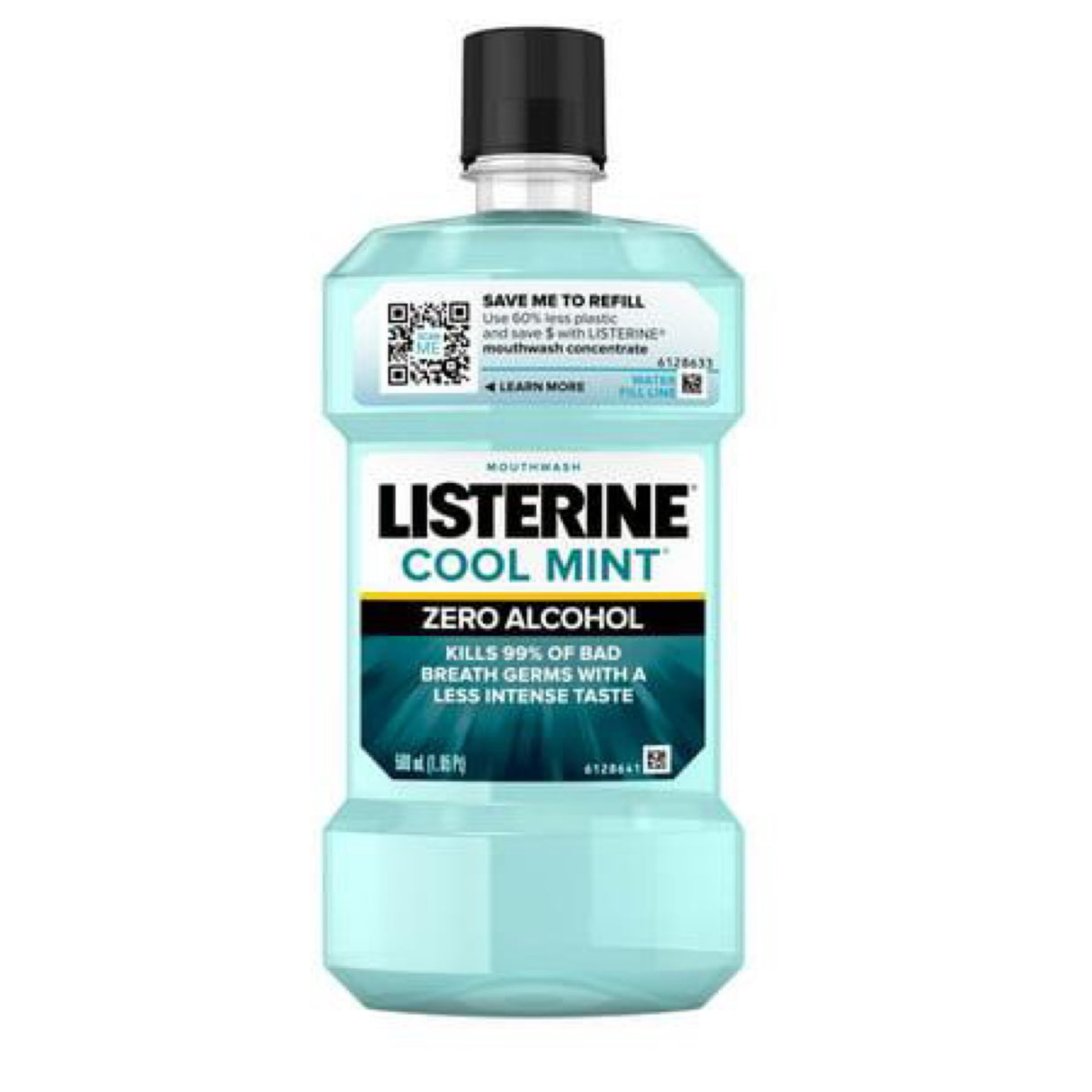 Listerine Zero No Alcohol Mouthwash for Bad Breath Mint