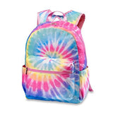 Top Trenz Pastel Tie Dye Canvas Backpack With Adjustable Straps