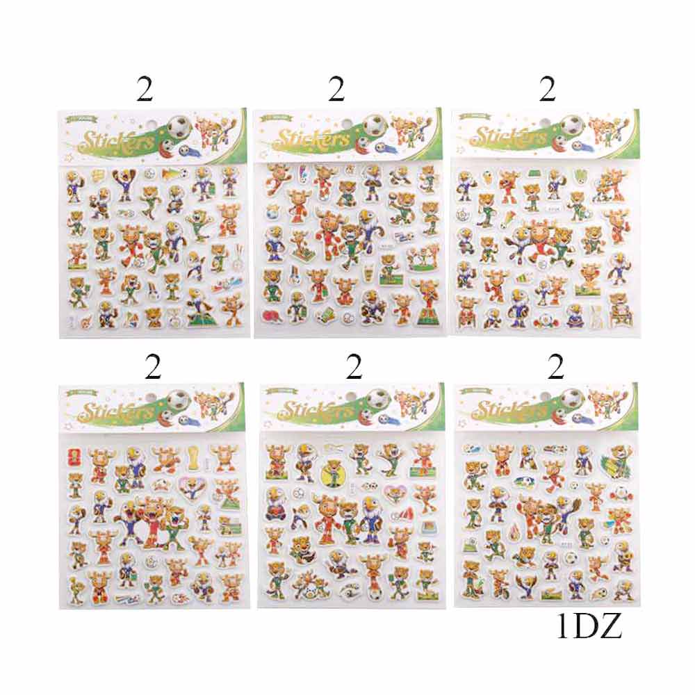 12PCS - FIFA World Cup 2026 Mascot Character Sticker Set