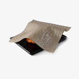 Challah Cover Hebrew Type: Black