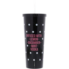 8 Oak Lane Stainless Tumbler Black Dot Tumblers