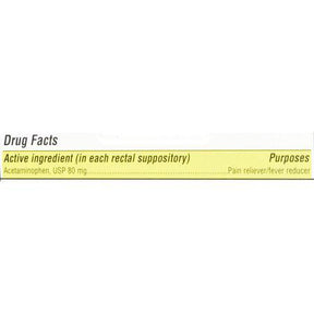 Feverall Acetaminophen Suppositories Jr. Strength