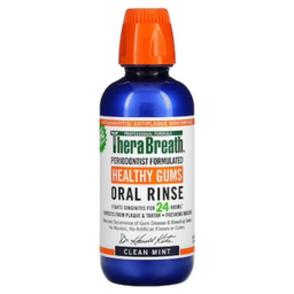 Therabreath Healthy Gums Mouthwash, Clean Mint, Dentist Formulated
