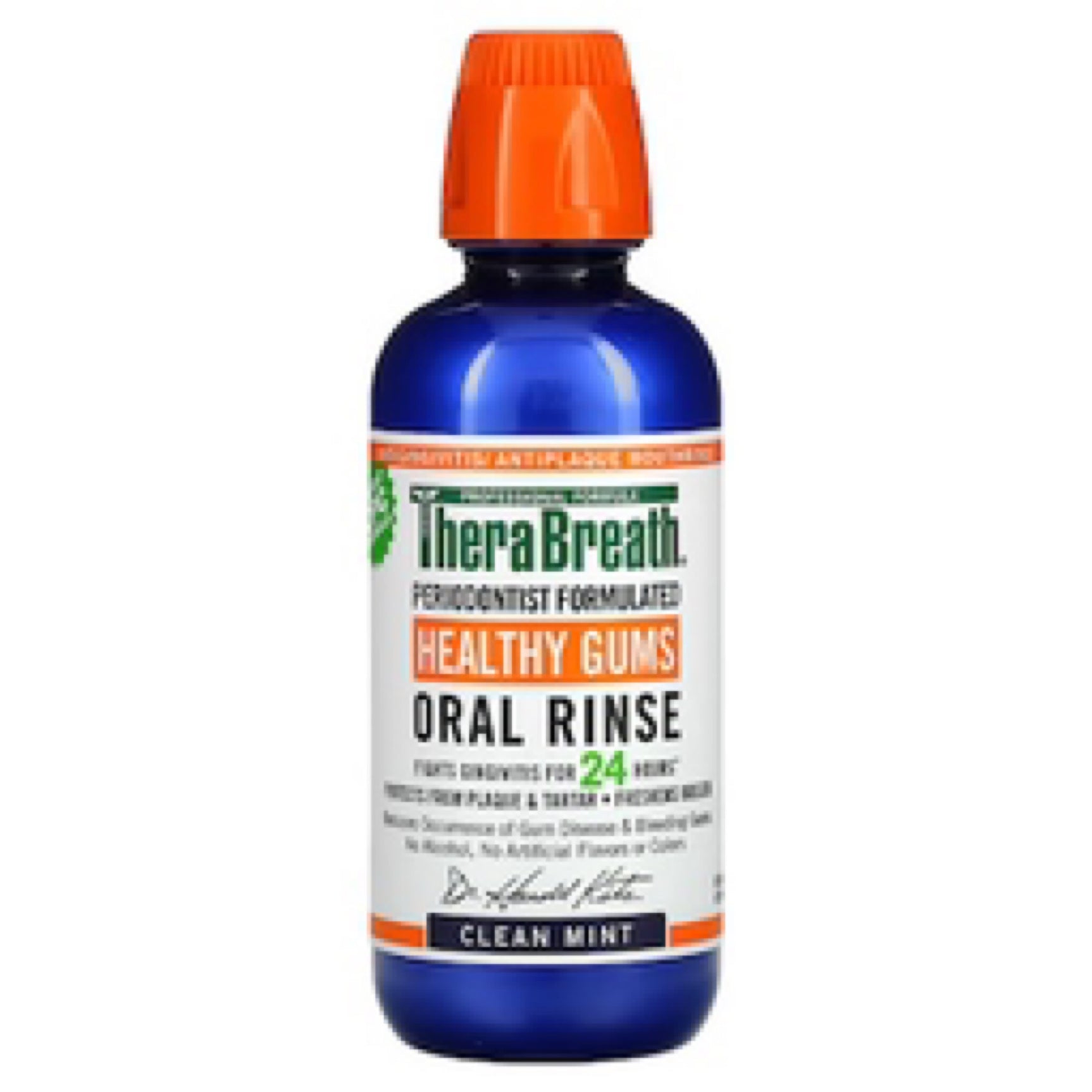 Therabreath Healthy Gums Mouthwash, Clean Mint, Dentist Formulated
