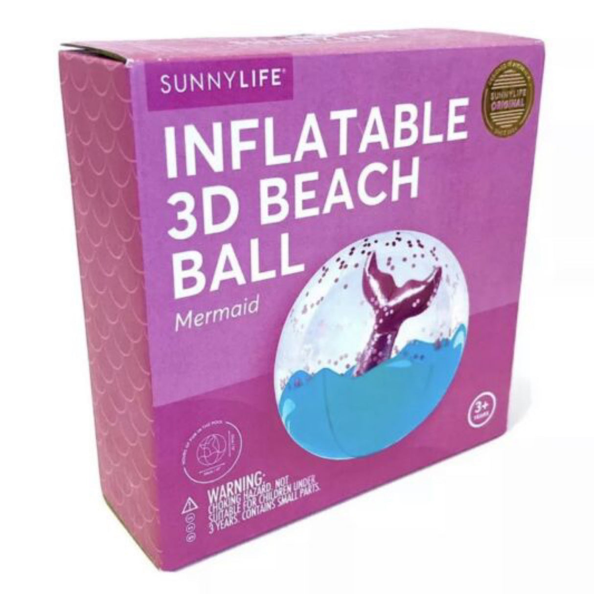 SunNylife 3D Mermaid Inflatable Beach Ball - Sale Little Mermaid Pool Party