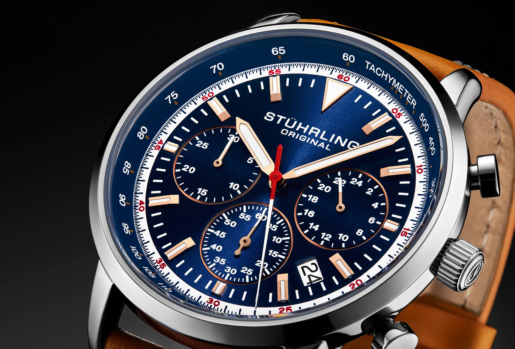 Monaco Chronograph with Tachymeter Quartz 44mm Watch - Image 3
