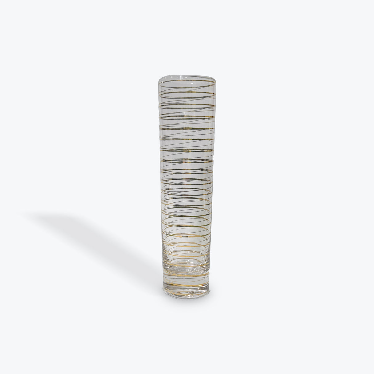 Zodax Centuri Golden Decal Striped Champagne Glass