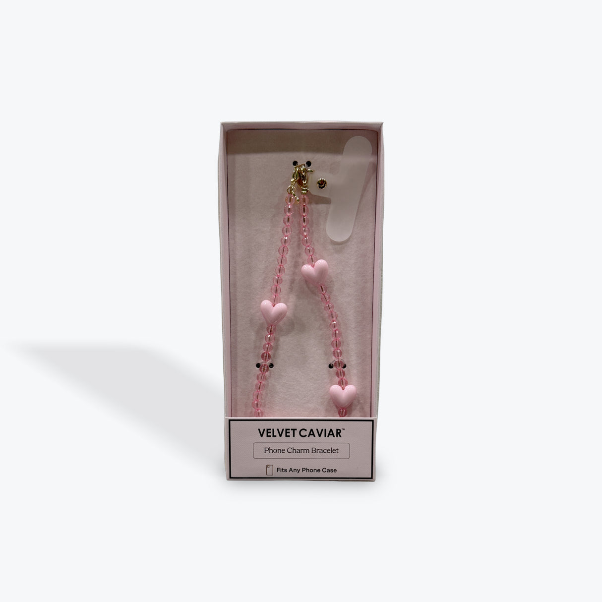 Pink Heart - Velvet Caviar Phone Charm Bracelet