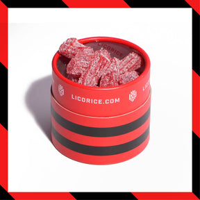 Strawberry Sour Licorice Twists - (8oz Tube)