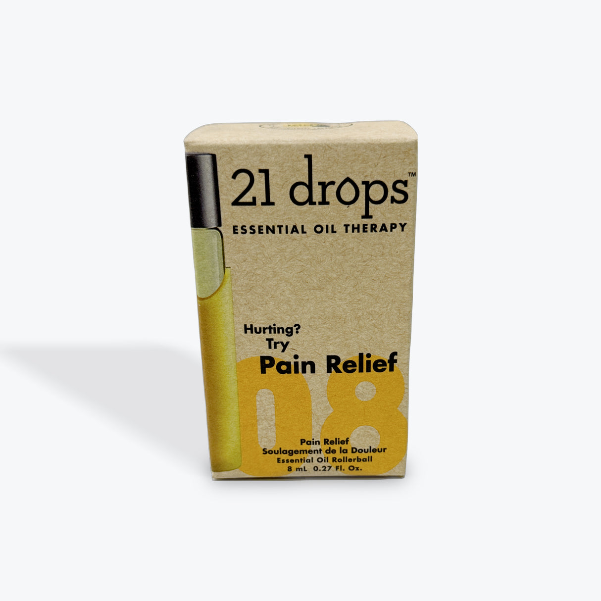21 Drops Pain Relief Essential Oil Blend Bottle