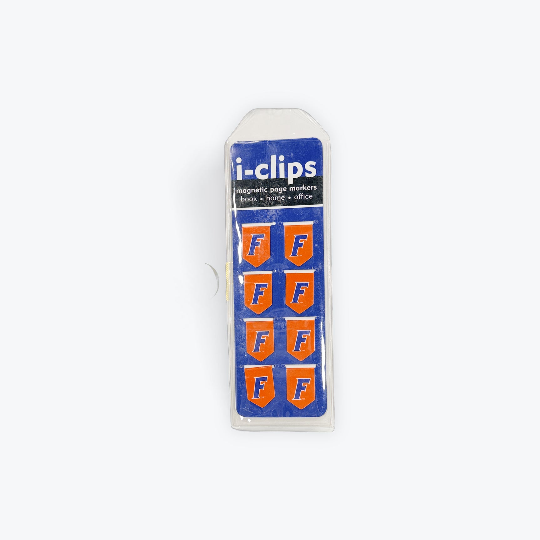 University of Florida i-Clips Magnetic Page Markers (Set of 8 Magnetic Bookmarks, Gators