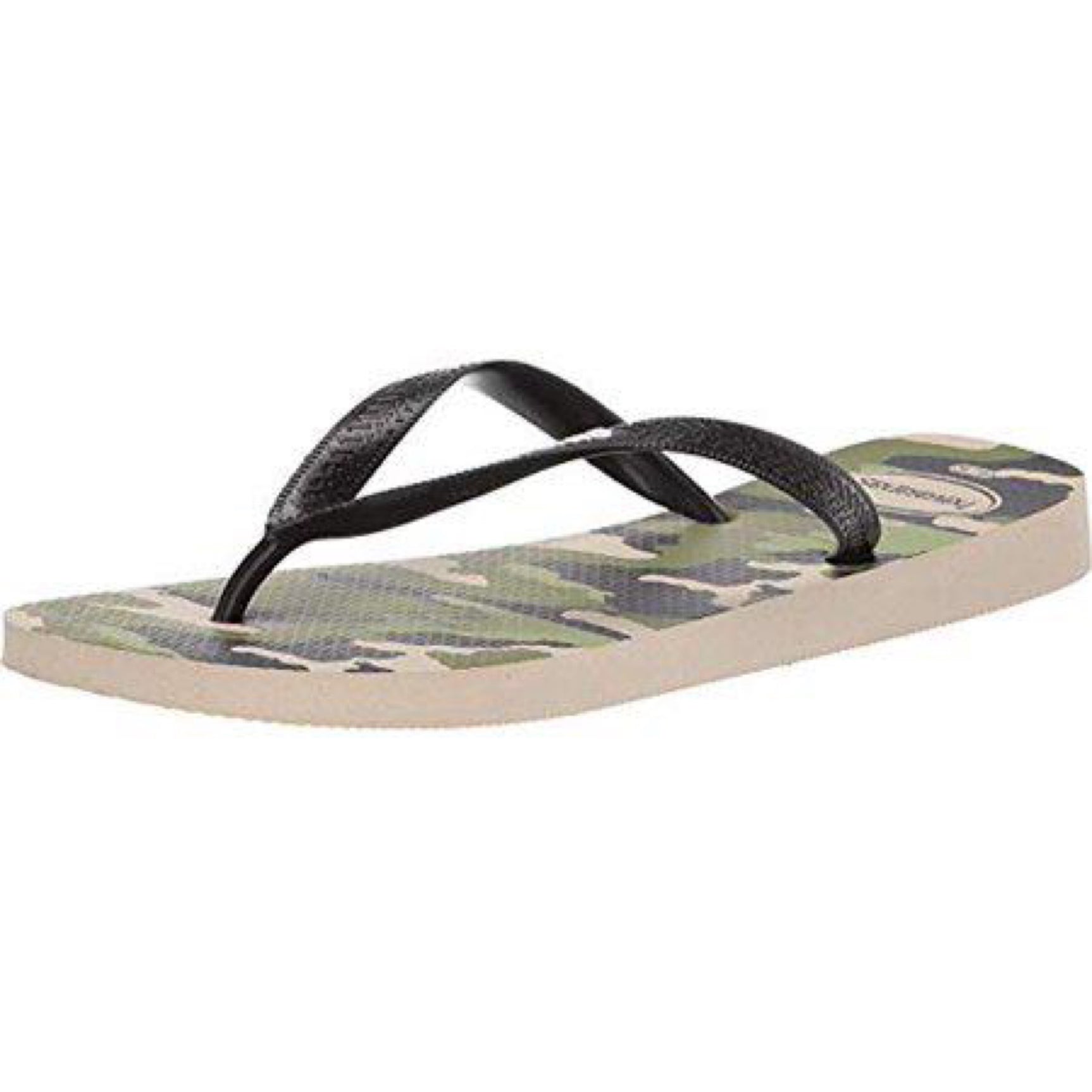 Havaianas Men Top Camu Flip Flop Sandal Beige Black 11 12 M US