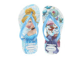 Havaianas Slim Princess Flip Flop (Toddler/Little Kid),White/Light Blue