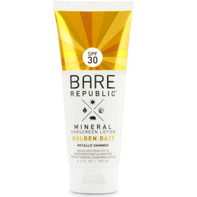 Bare republic mineral sunscreen lotion Golden daze