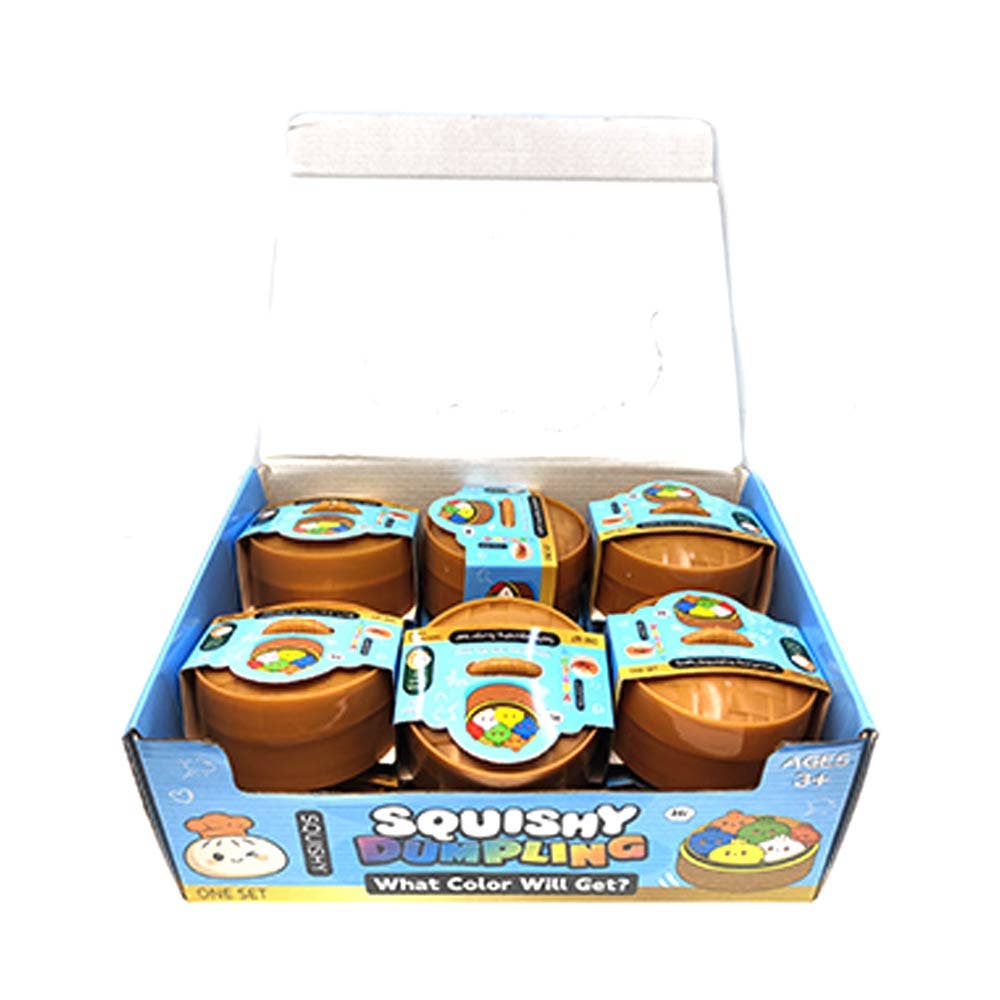 12PCS - Steamed Bao Bun Dumpling Squeeze Squishy Stress Relief Toy