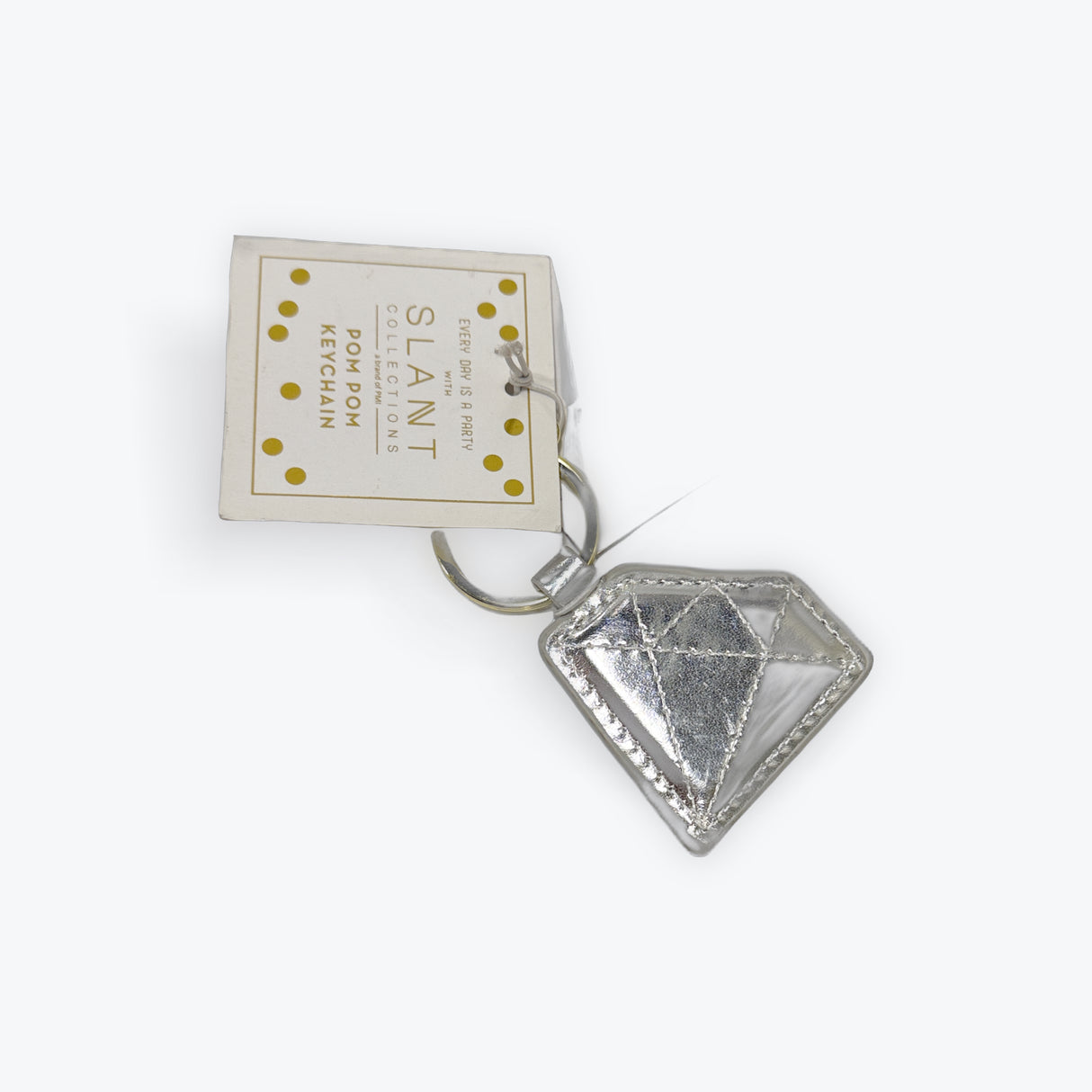 Slant Collection Diamond Keychain