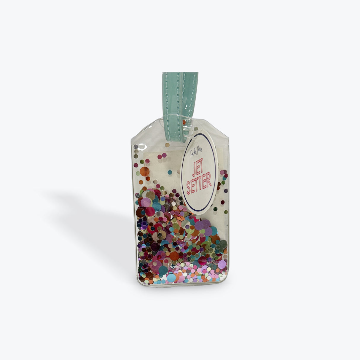 Packed Party Jet Setter Rainbow Confetti Luggage Tag