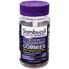 Sambucol Black Elderberry Gummies with Vitamin C & Zinc