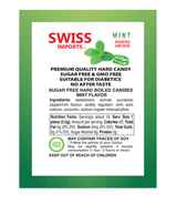 Swiss Imports Bonbons Sugar Free Mint Candy 40g - Image 3