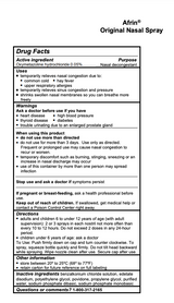 Afrin® Original 0.5oz (15mL), 1oz (30mL) Nasal Spray