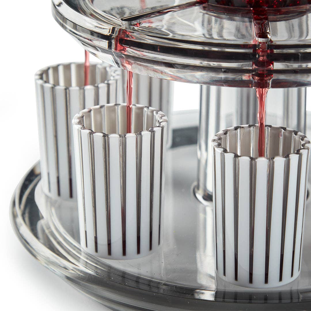 Kiddush Wine Fountain Set: Smoke_White