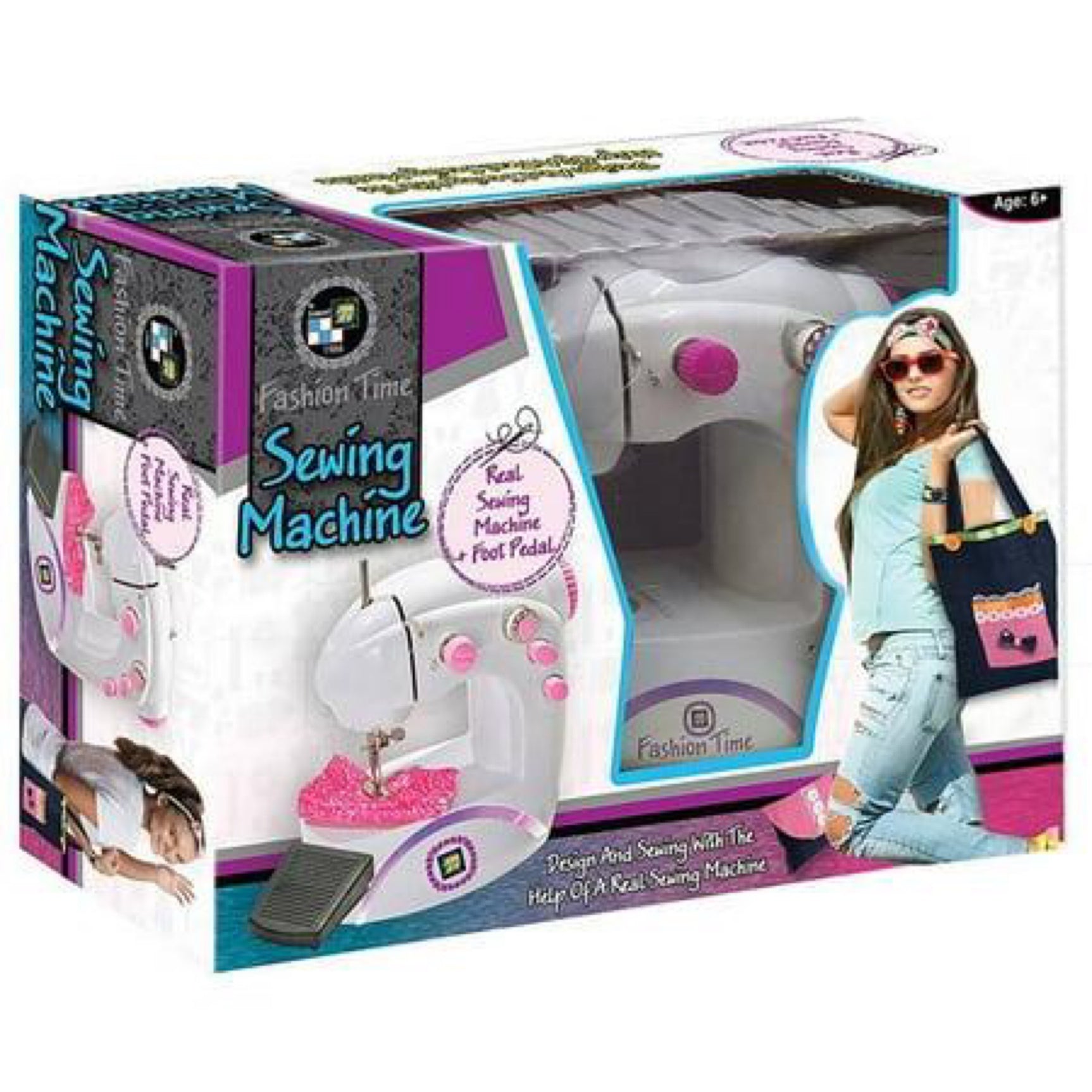 Fashion Time The Little Seamstress Real Working Sewing Machine with Foot Pedal
