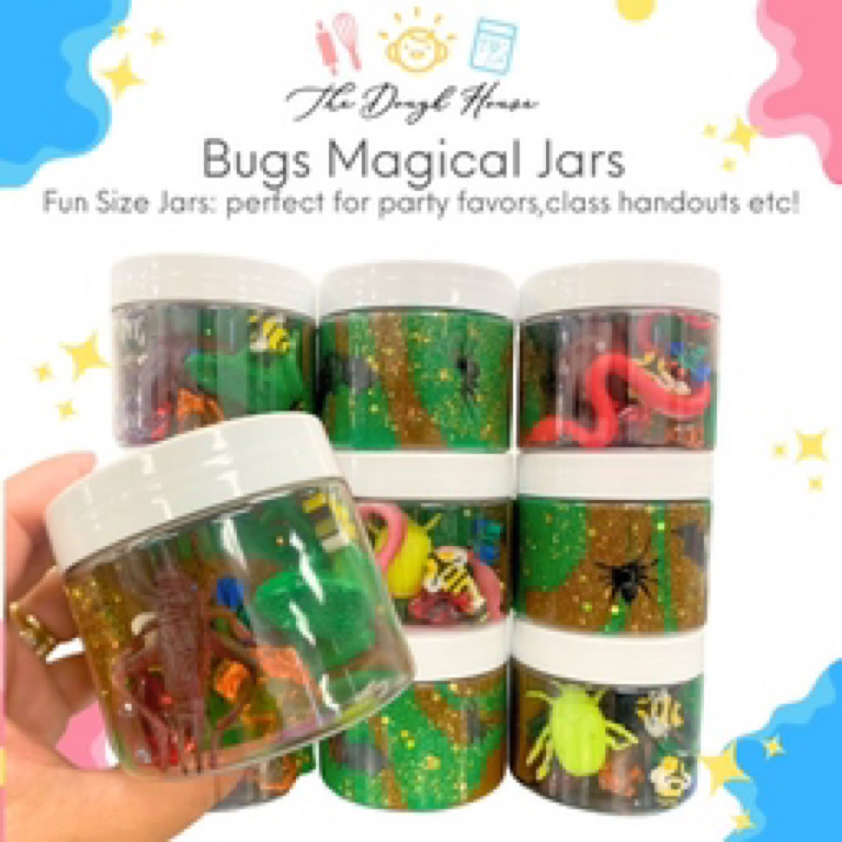 Sensory Dough Fun Size Magical Jar - Bugs