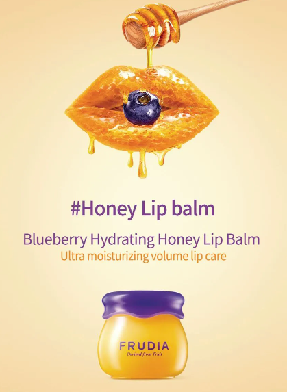 FRUIDA Hydrating Honey Lip Balm: Pomegranate Tinted Plumping