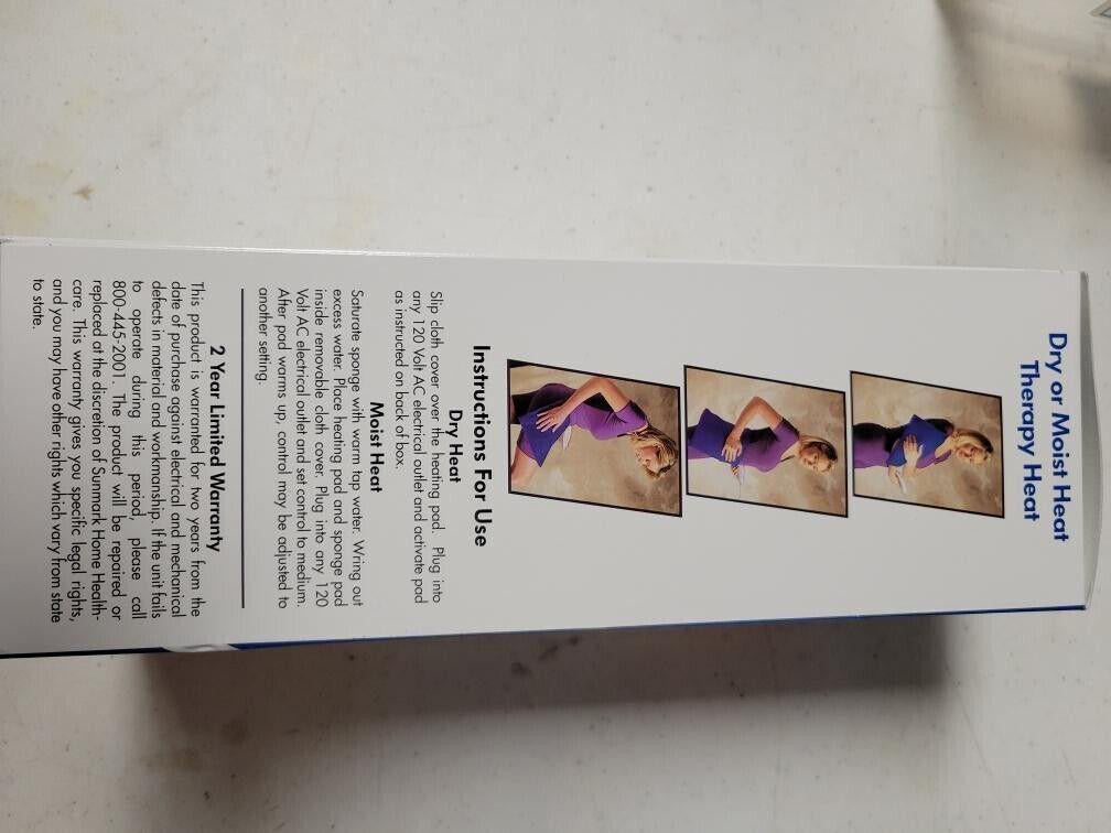 Sunmark Electric Heating Pad for Dry or Moist Heat Therapy
