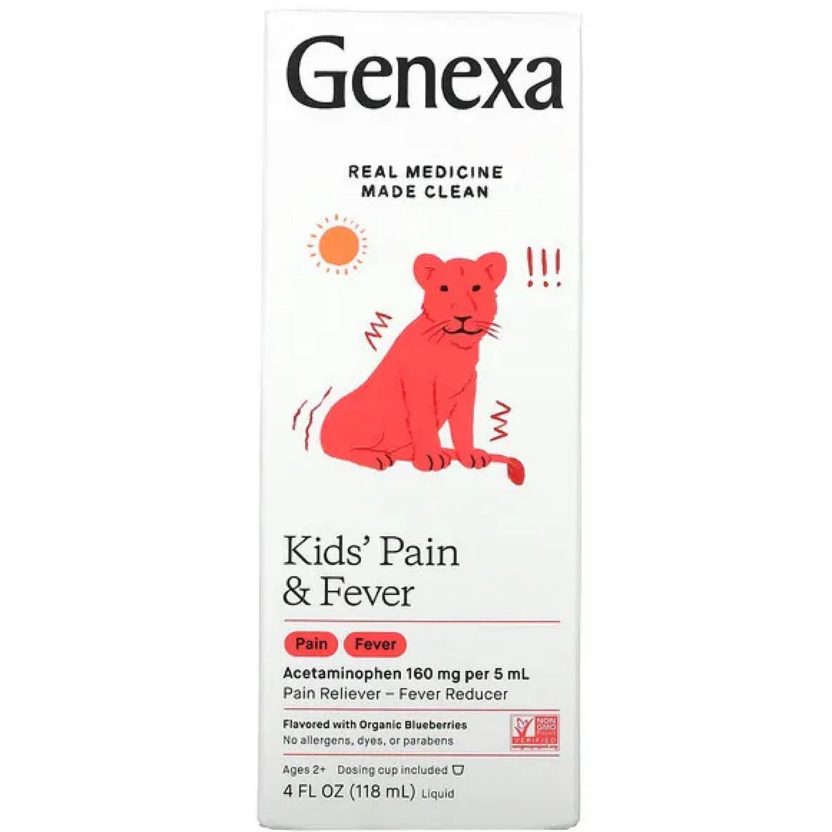 Genexa Kids’ Pain & Fever Acetaminophen Oral Suspension