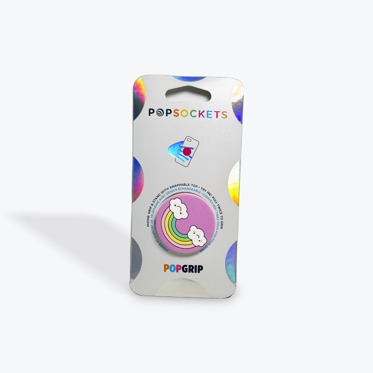 Popsockets PopGrip Rainglow Rainbow Happy Clouds
