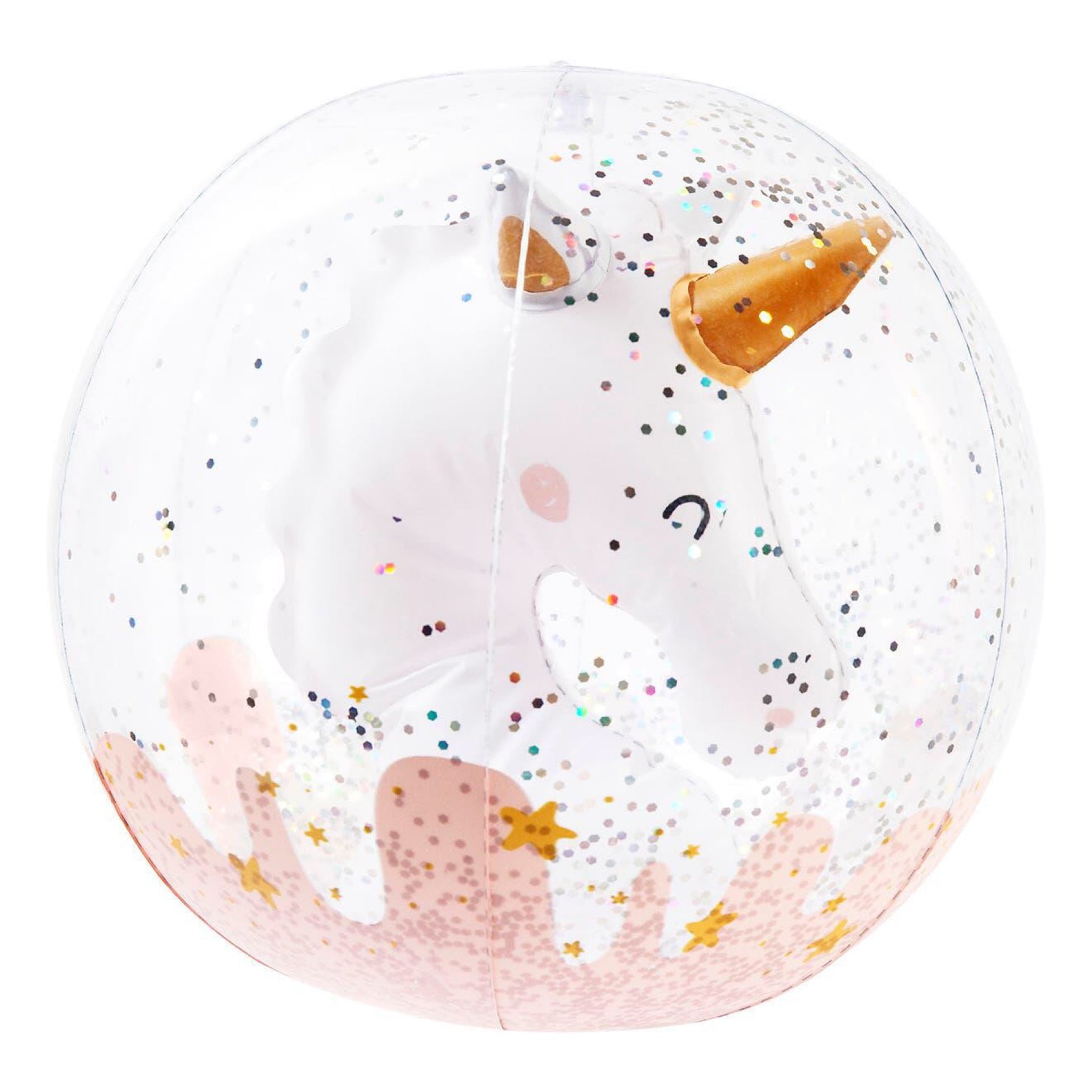 Sunnylife Seahorse Inflatable 3D Beach Ball in White at Nordstrom