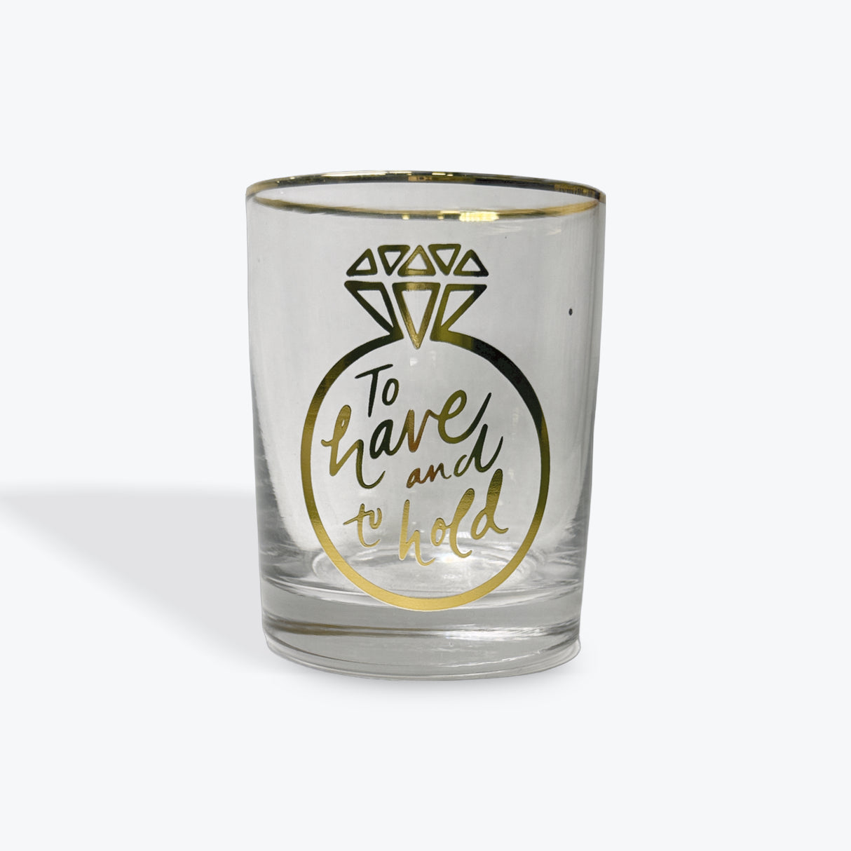 Slant Wedding Glass