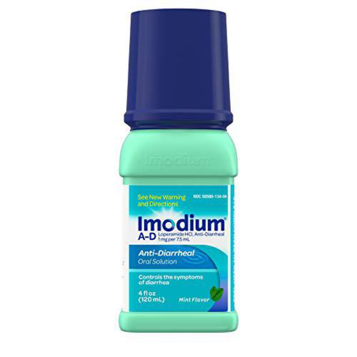 Imodium A-D Liquid Anti-Diarrheal Medicine with Loperamide Hydrochloride to Help Control Symptoms of Diarrhea Due to Acute, Active & Traveler's Diarrhea, Mint Flavor
