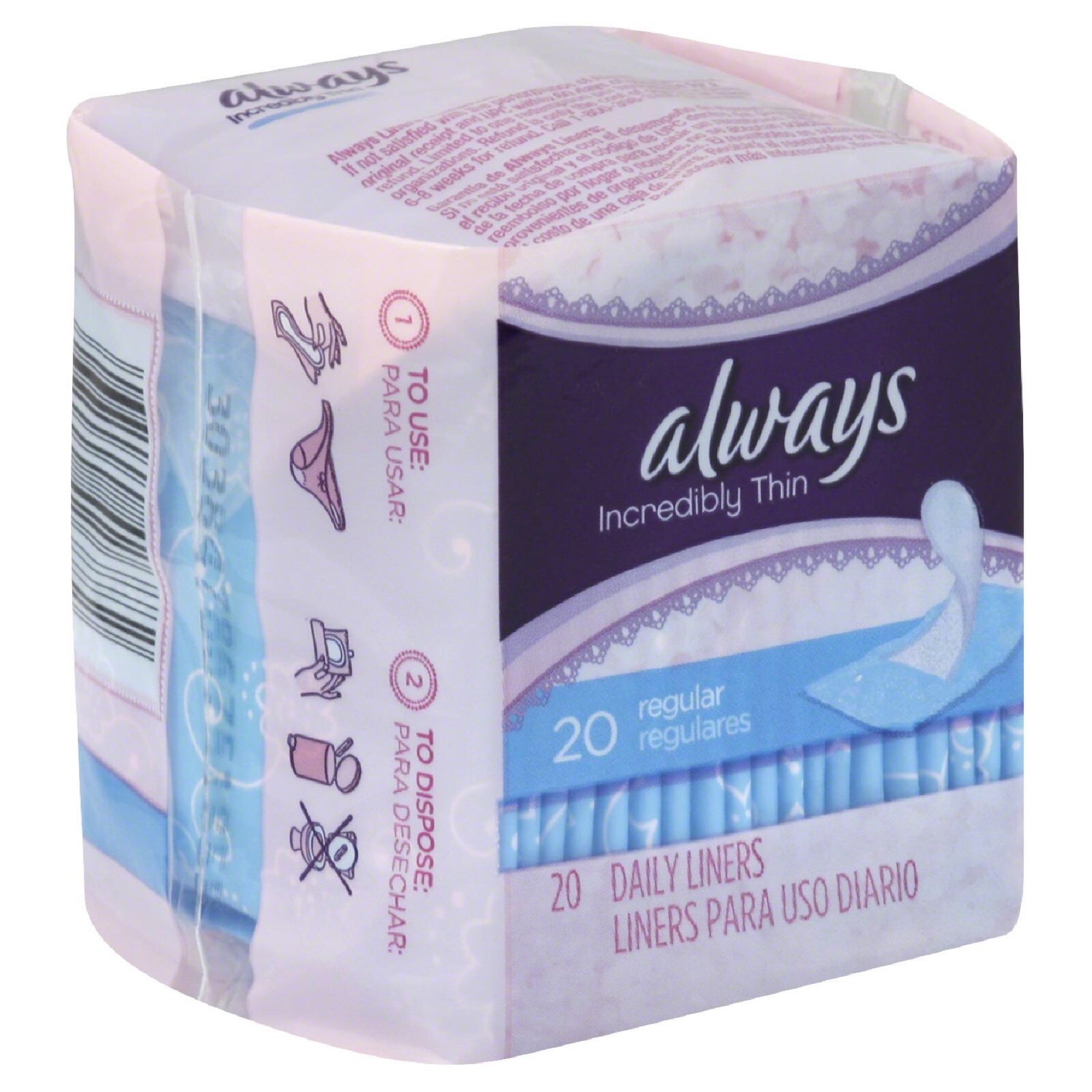 Always® Protege Toallas Diarias Delgadas