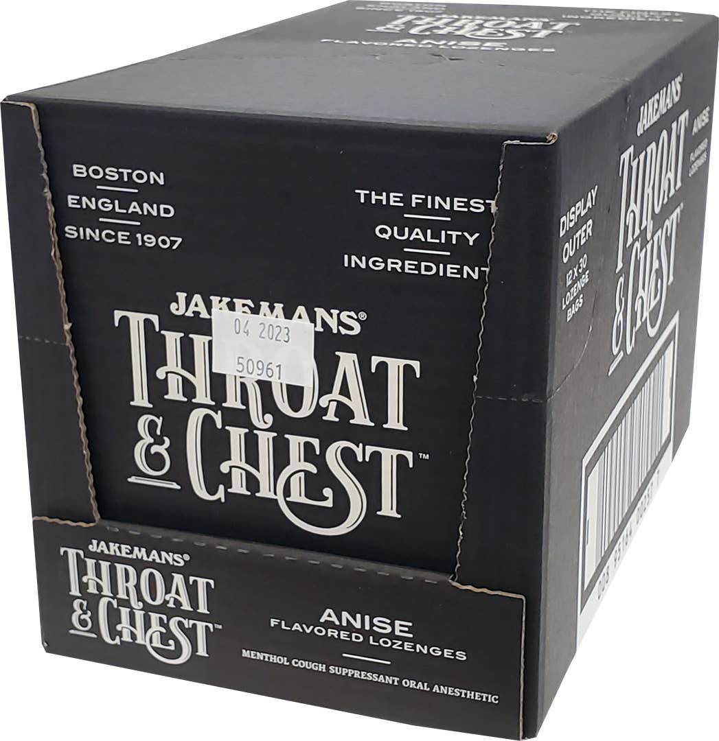 Jakemans Throat & Chest Anise Lozenges Bag - 30 Ct