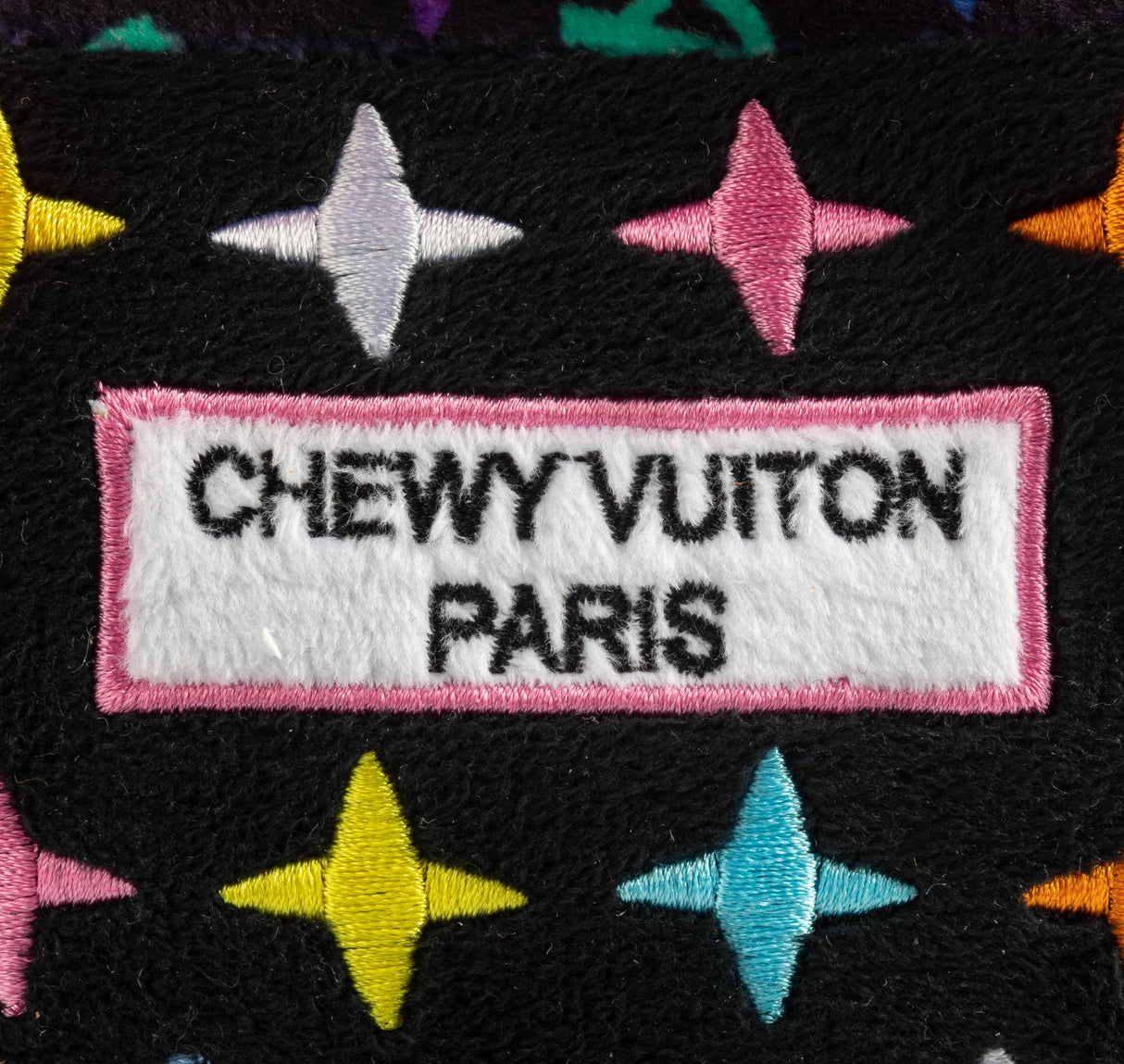 Black Monogram Chewy Vuiton Handbag Squeaker Dog Toy: Small / Mini