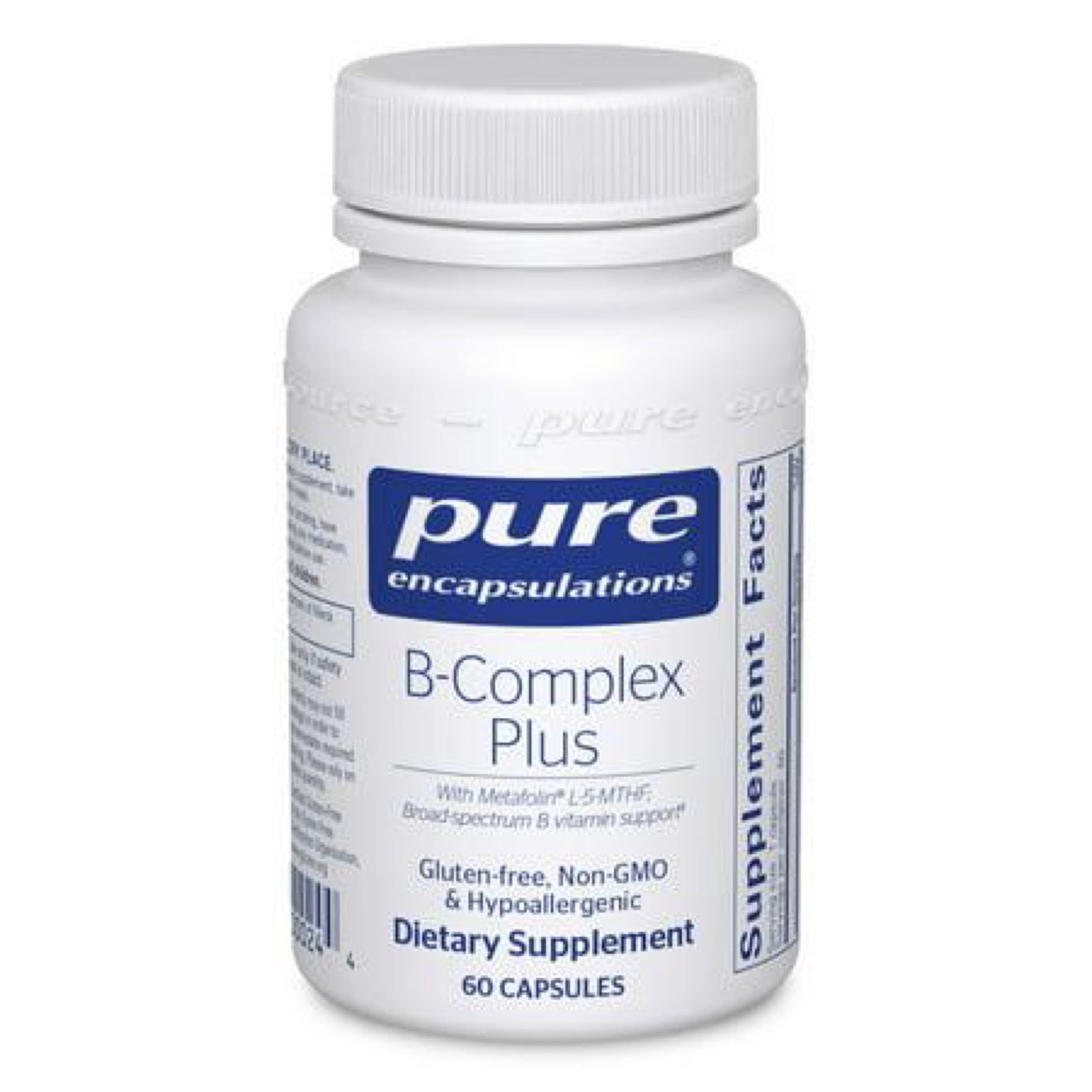 Pure Encapsulations B-complex Plus | B Vitamins Supplement to Support Red Blood Cell Growth Psychological Health Health el...
