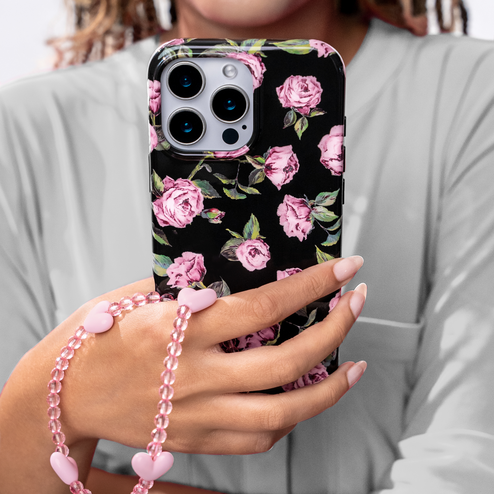 Pink Heart Phone Charm - Image 2