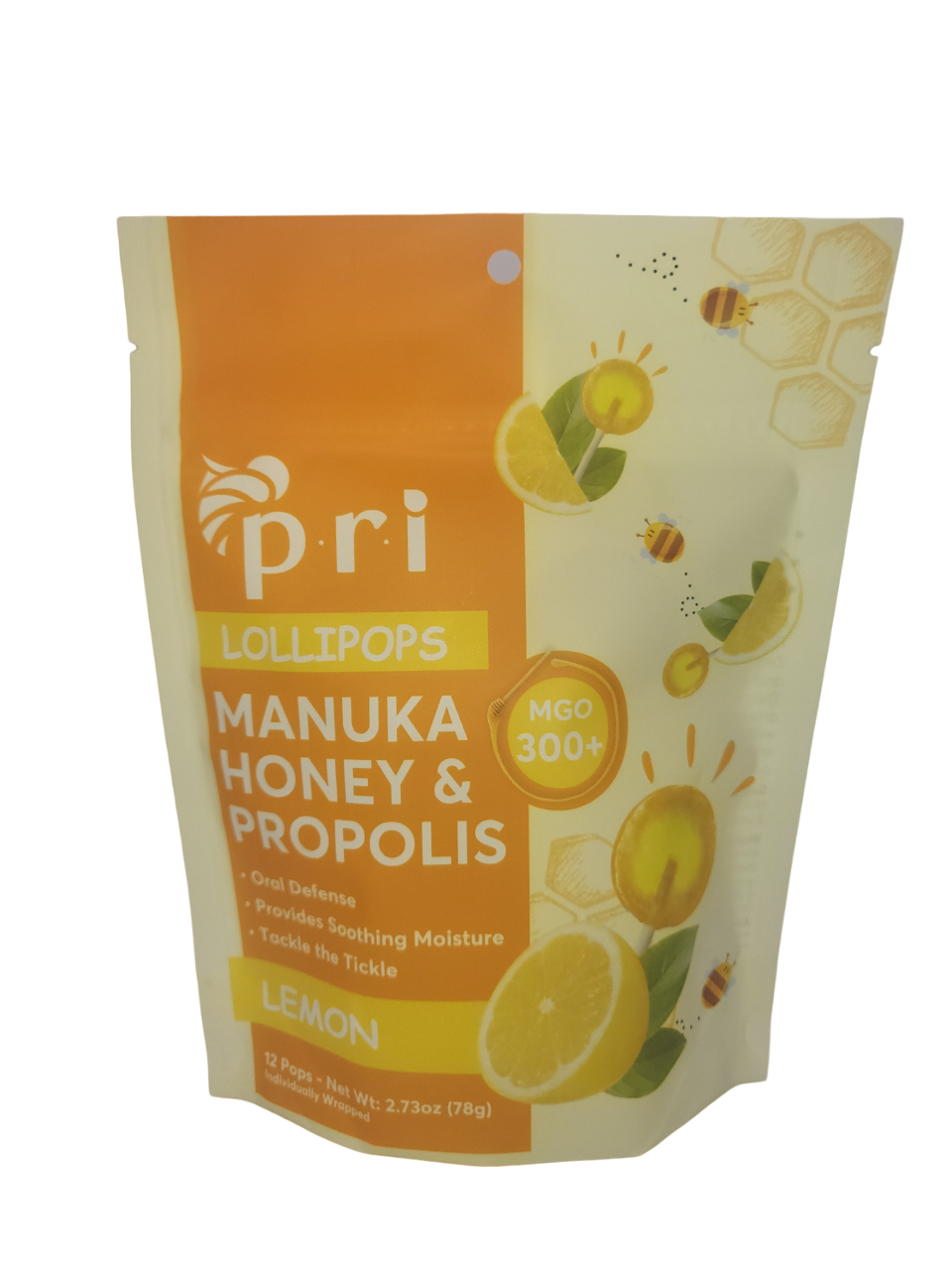 Manuka Health Manuka Honey & Lemon Lollipops - 2.73OZ